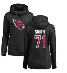 NFL Women's Nike Arizona Cardinals #71 Andre Smith Black Name & Number Logo Pullover Hoodie