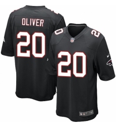 Men's Nike Atlanta Falcons #20 Isaiah Oliver Game Black Alternate NFL Jersey