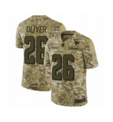Youth Atlanta Falcons #26 Isaiah Oliver Limited Camo 2018 Salute to Service Football Jersey