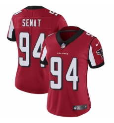 Women's Nike Atlanta Falcons #94 Deadrin Senat Red Team Color Vapor Untouchable Limited Player NFL Jersey