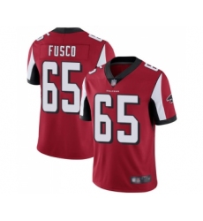 Youth Atlanta Falcons #65 Brandon Fusco Red Team Color Vapor Untouchable Limited Player Football Jersey