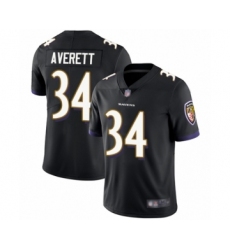 Men's Baltimore Ravens #34 Anthony Averett Black Alternate Vapor Untouchable Limited Player Football Jersey