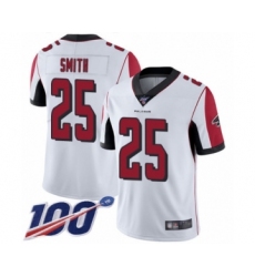 Men's Atlanta Falcons #25 Ito Smith White Vapor Untouchable Limited Player 100th Season Football Jersey