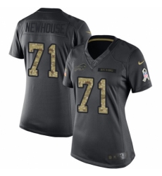 Women's Nike Buffalo Bills #71 Marshall Newhouse Limited Black 2016 Salute to Service NFL Jersey
