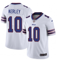 Men's Nike Buffalo Bills #10 Jeremy Kerley White Vapor Untouchable Limited Player NFL Jersey