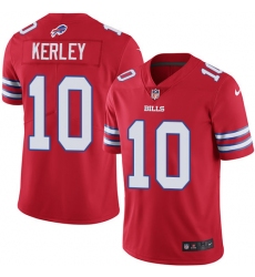 Youth Nike Buffalo Bills #10 Jeremy Kerley Limited Red Rush Vapor Untouchable NFL Jersey
