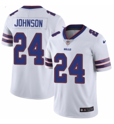Men's Nike Buffalo Bills #24 Taron Johnson White Vapor Untouchable Limited Player NFL Jersey