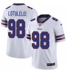 Youth Nike Buffalo Bills #98 Star Lotulelei White Vapor Untouchable Limited Player NFL Jersey