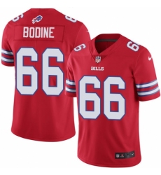 Men's Nike Buffalo Bills #66 Russell Bodine Limited Red Rush Vapor Untouchable NFL Jersey
