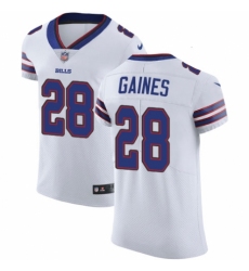 Men's Nike Buffalo Bills #28 Phillip Gaines White Vapor Untouchable Elite Player NFL Jersey