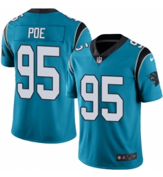 Men's Nike Carolina Panthers #95 Dontari Poe Blue Alternate Vapor Untouchable Limited Player NFL Jersey