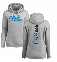 NFL Women's Nike Carolina Panthers #21 Da'Norris Searcy Ash Backer Pullover Hoodie