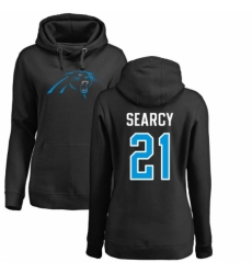 NFL Women's Nike Carolina Panthers #21 Da'Norris Searcy Black Name & Number Logo Pullover Hoodie