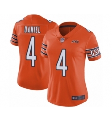 Women's Chicago Bears #4 Chase Daniel Orange Alternate 100th Season Limited Football Jersey