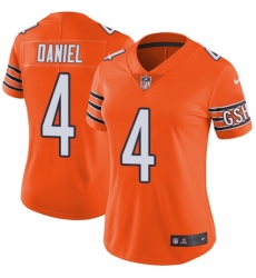 Women's Nike Chicago Bears #4 Chase Daniel Limited Orange Rush Vapor Untouchable NFL Jersey