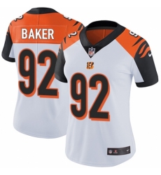 Women's Nike Cincinnati Bengals #92 Chris Baker White Vapor Untouchable Limited Player NFL Jersey