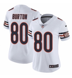 Women's Nike Chicago Bears #80 Trey Burton White Vapor Untouchable Limited Player NFL Jersey