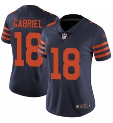 Women's Nike Chicago Bears #18 Taylor Gabriel Navy Blue Alternate Vapor Untouchable Limited Player NFL Jersey