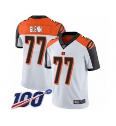 Men's Cincinnati Bengals #77 Cordy Glenn White Vapor Untouchable Limited Player 100th Season Football Jersey