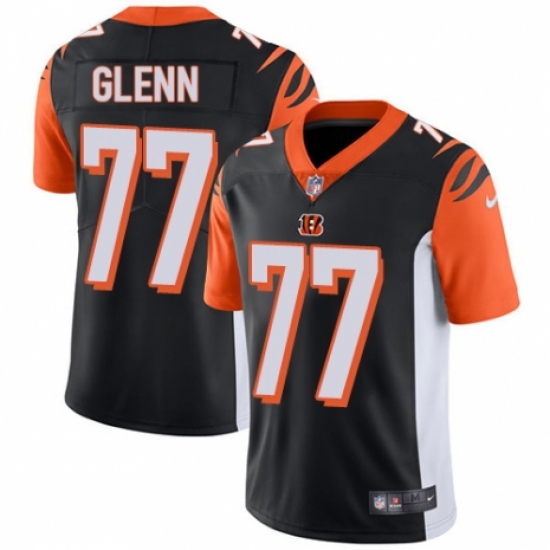 Men's Nike Cincinnati Bengals #77 Cordy Glenn Black Team Color Vapor Untouchable Limited Player NFL Jersey