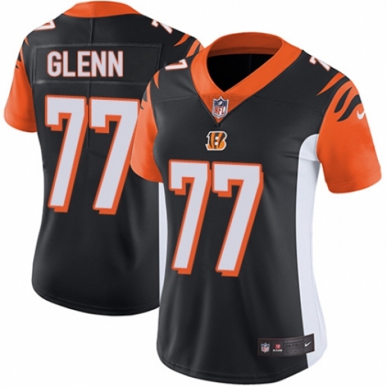Women's Nike Cincinnati Bengals #77 Cordy Glenn Black Team Color Vapor Untouchable Limited Player NFL Jersey
