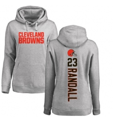 NFL Women's Nike Cleveland Browns #23 Damarious Randall Ash Pullover Hoodie