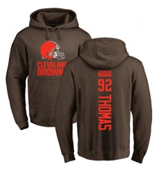 NFL Nike Cleveland Browns #92 Chad Thomas Brown Backer Pullover Hoodie