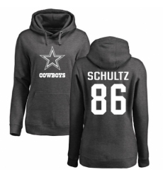 NFL Women's Nike Dallas Cowboys #86 Dalton Schultz Ash One Color Pullover Hoodie