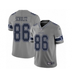 Women's Dallas Cowboys #86 Dalton Schultz Limited Gray Inverted Legend Football Jersey