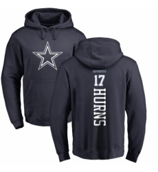 NFL Nike Dallas Cowboys #17 Allen Hurns Navy Blue Backer Pullover Hoodie