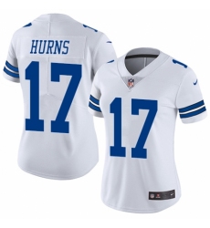Women's Nike Dallas Cowboys #17 Allen Hurns White Vapor Untouchable Limited Player NFL Jersey