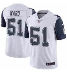 Youth Nike Dallas Cowboys #51 Jihad Ward Limited White Rush Vapor Untouchable NFL Jersey