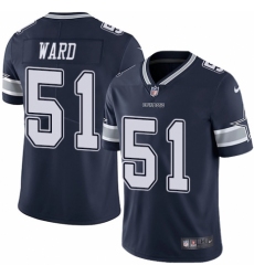 Youth Nike Dallas Cowboys #51 Jihad Ward Navy Blue Team Color Vapor Untouchable Limited Player NFL Jersey