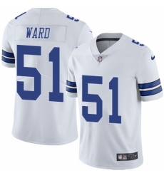 Youth Nike Dallas Cowboys #51 Jihad Ward White Vapor Untouchable Limited Player NFL Jersey