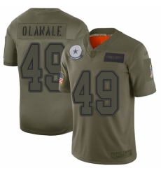 Women's Dallas Cowboys #49 Jamize Olawale Limited Camo 2019 Salute to Service Football Jersey
