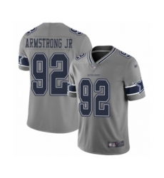 Men's Dallas Cowboys #92 Dorance Armstrong Jr. Limited Gray Inverted Legend Football Jersey