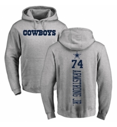 NFL Nike Dallas Cowboys #74 Dorance Armstrong Jr. Ash Backer Pullover Hoodie