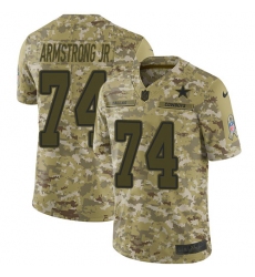 Youth Nike Dallas Cowboys #74 Dorance Armstrong Jr. Limited Camo 2018 Salute to Service NFL Jersey