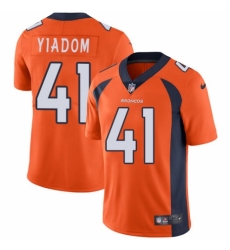 Youth Nike Denver Broncos #41 Isaac Yiadom Orange Team Color Vapor Untouchable Limited Player NFL Jersey
