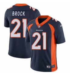 Men's Nike Denver Broncos #21 Tramaine Brock Navy Blue Alternate Vapor Untouchable Limited Player NFL Jersey