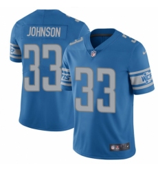 Men's Nike Detroit Lions #33 Kerryon Johnson Blue Team Color Vapor Untouchable Limited Player NFL Jersey