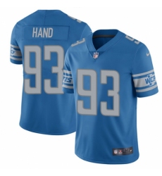 Men's Nike Detroit Lions #93 Da'Shawn Hand Blue Team Color Vapor Untouchable Limited Player NFL Jersey