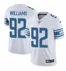 Men's Nike Detroit Lions #92 Sylvester Williams White Vapor Untouchable Limited Player NFL Jersey