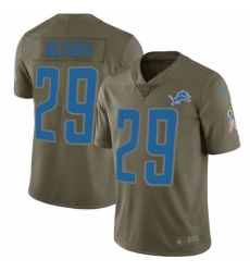 Men's Nike Detroit Lions #29 LeGarrette Blount Limited Olive 2017 Salute to Service NFL Jersey