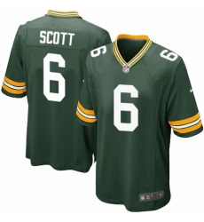 Men's Nike Green Bay Packers #6 JK Scott Game Green Team Color NFL Jersey