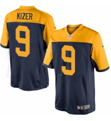Youth Nike Green Bay Packers #9 DeShone Kizer Limited Navy Blue Alternate NFL Jersey