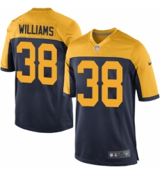Men's Nike Green Bay Packers #38 Tramon Williams Game Navy Blue Alternate NFL Jersey