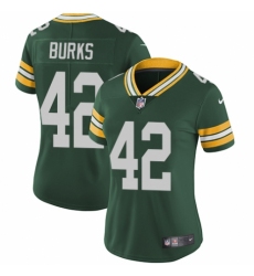 Women's Nike Green Bay Packers #42 Oren Burks Green Team Color Vapor Untouchable Elite Player NFL Jersey