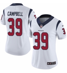 Women's Nike Houston Texans #39 Ibraheim Campbell White Vapor Untouchable Limited Player NFL Jersey