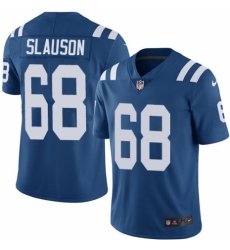 Youth Nike Indianapolis Colts #68 Matt Slauson Royal Blue Team Color Vapor Untouchable Limited Player NFL Jersey